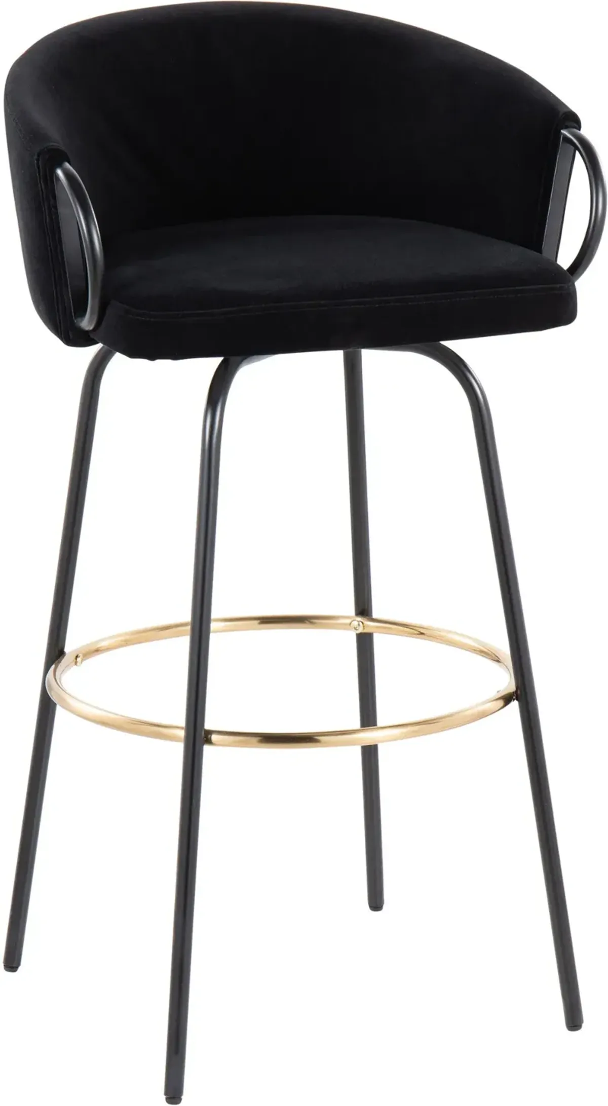 Eve Set of 2 Counter-Height Stools - Black/Black