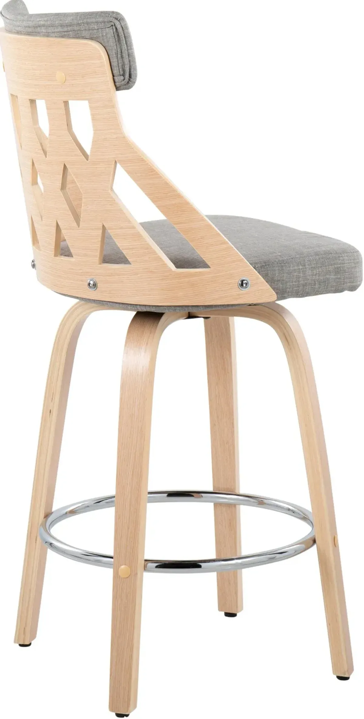 Meja Counter-Height Stool - Gray/Natural