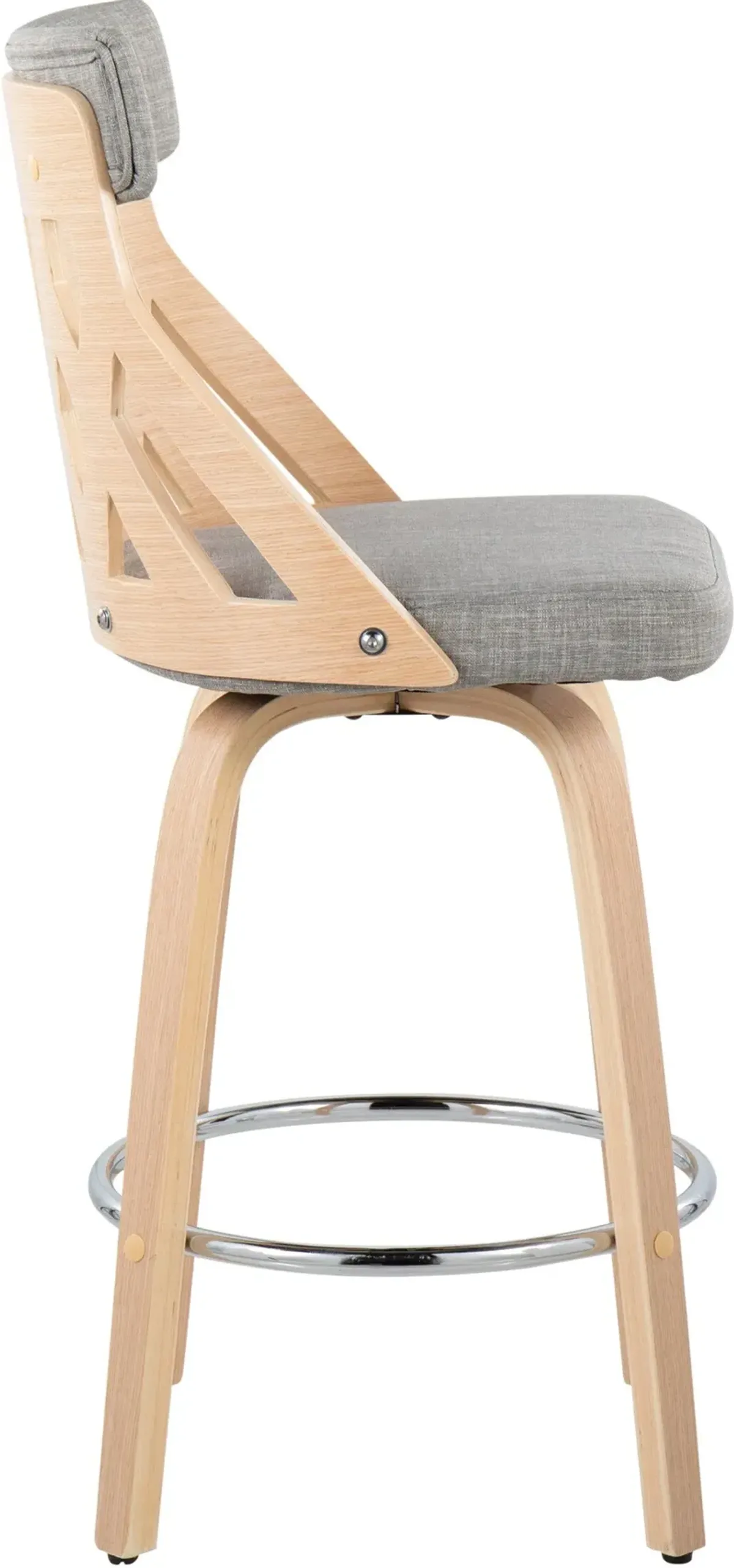 Meja Counter-Height Stool - Gray/Natural