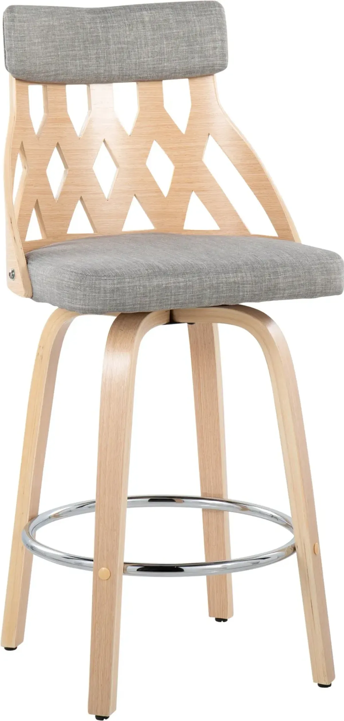 Meja Counter-Height Stool - Gray/Natural