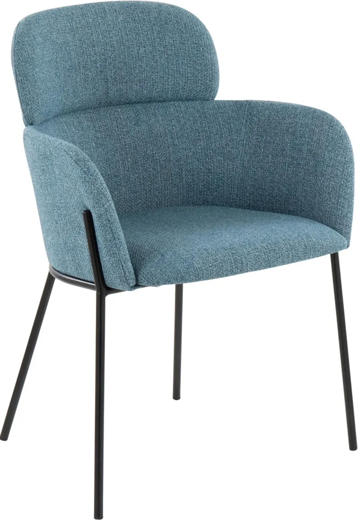 Cleo Set of 2 Dining Chairs - Blue/Black