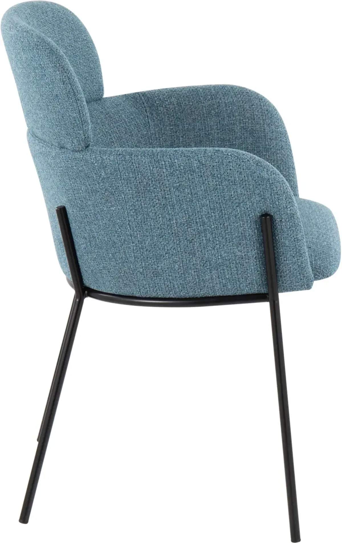 Cleo Set of 2 Dining Chairs - Blue/Black