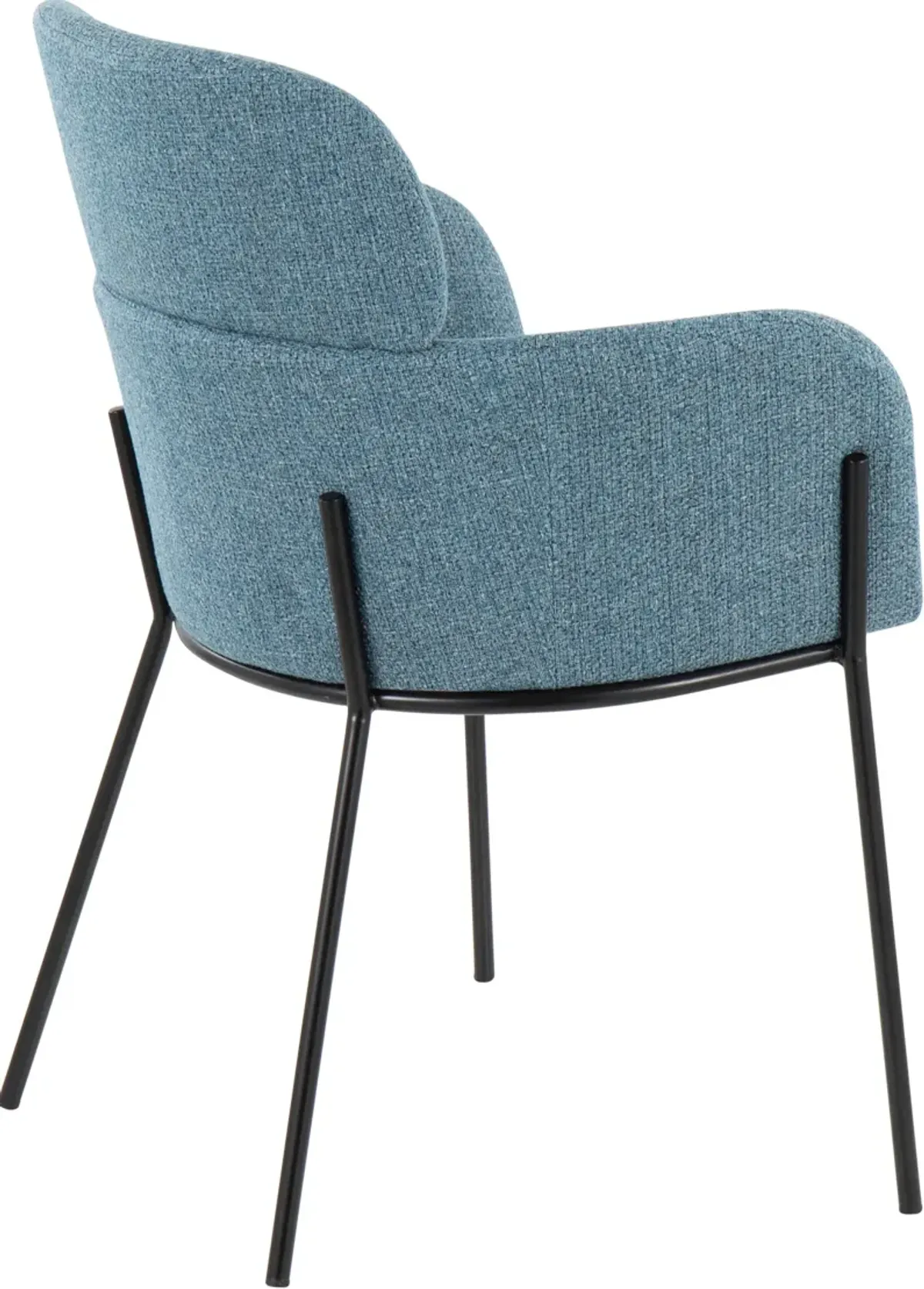 Cleo Set of 2 Dining Chairs - Blue/Black