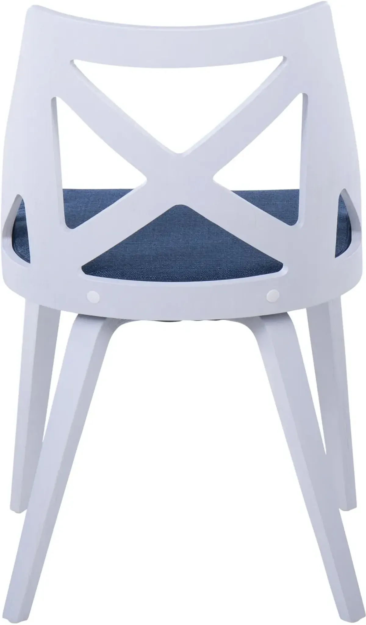 Wiley Set of 2 Dining Chairs - Blue/White