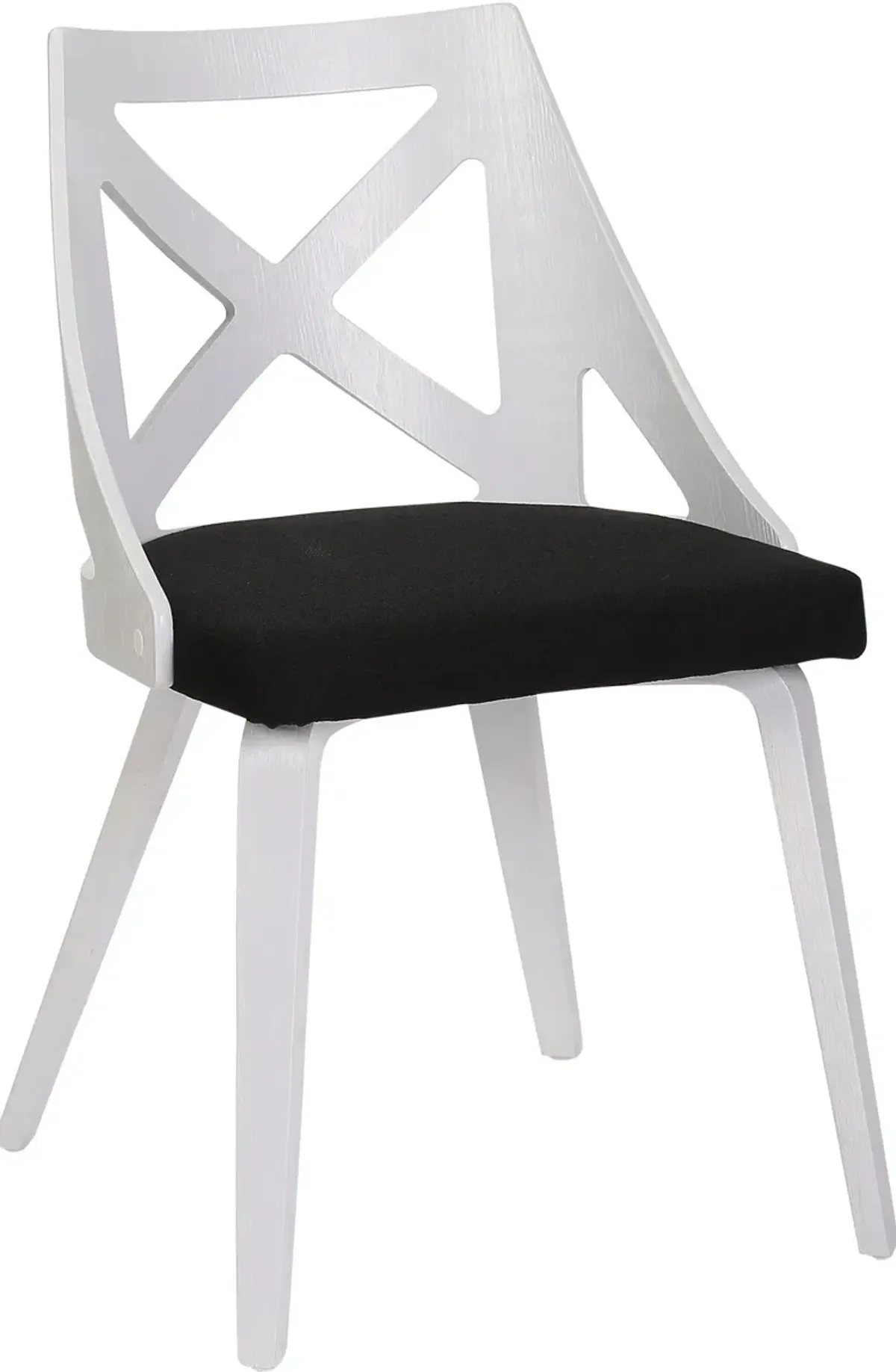 Wiley Set of 2 Dining Chairs - Dark Gray/White