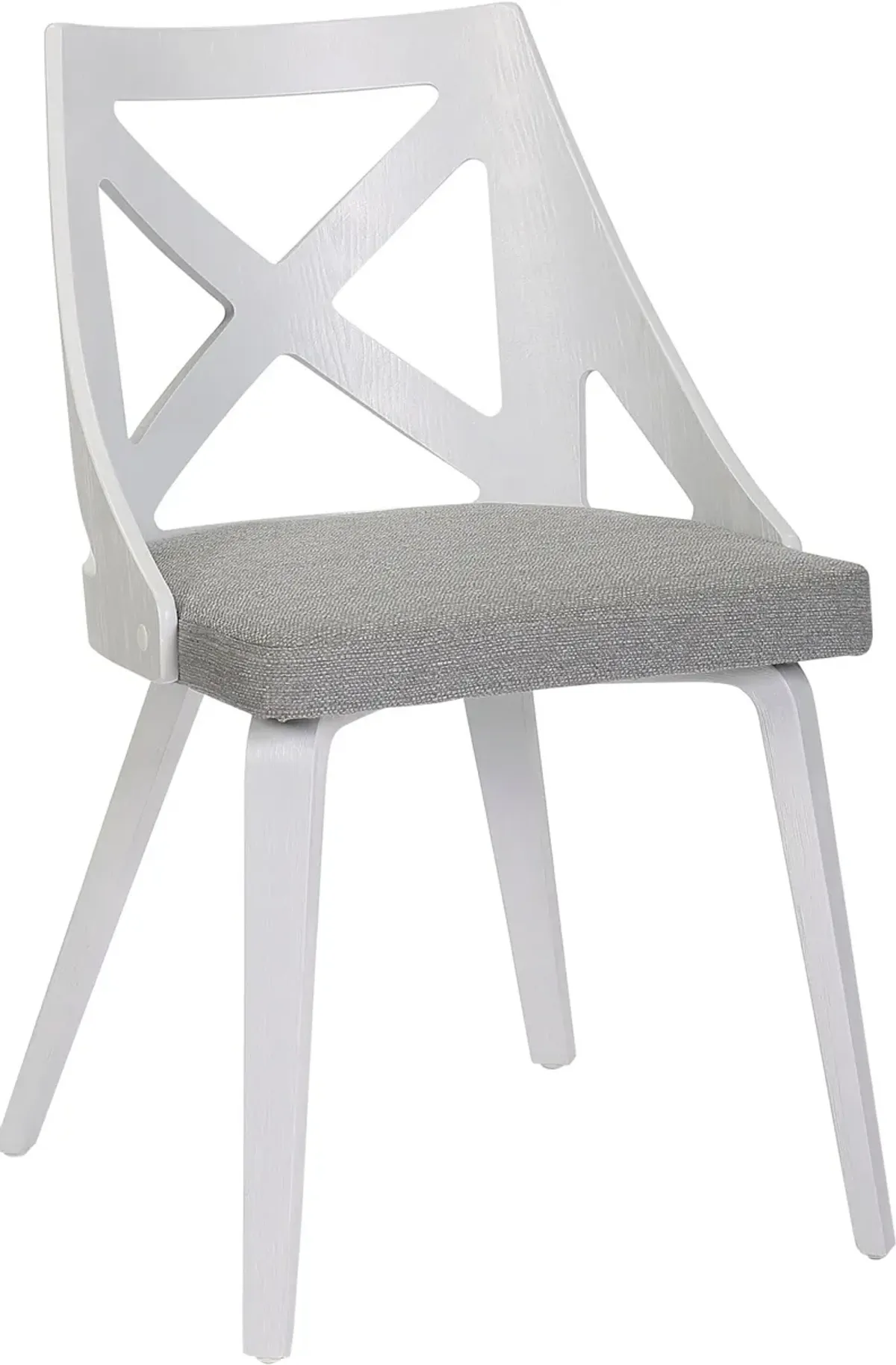 Wiley Set of 2 Dining Chairs - Light Gray/White