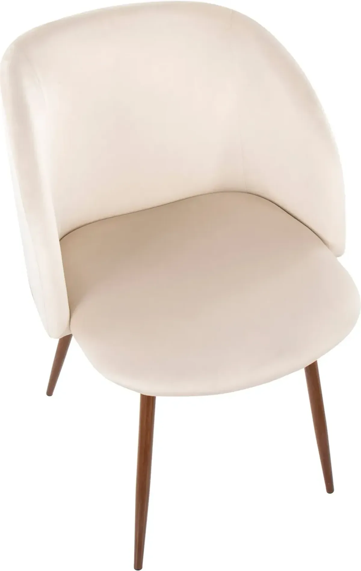 Hermione Set of 2 Dining Chairs - White/Brown