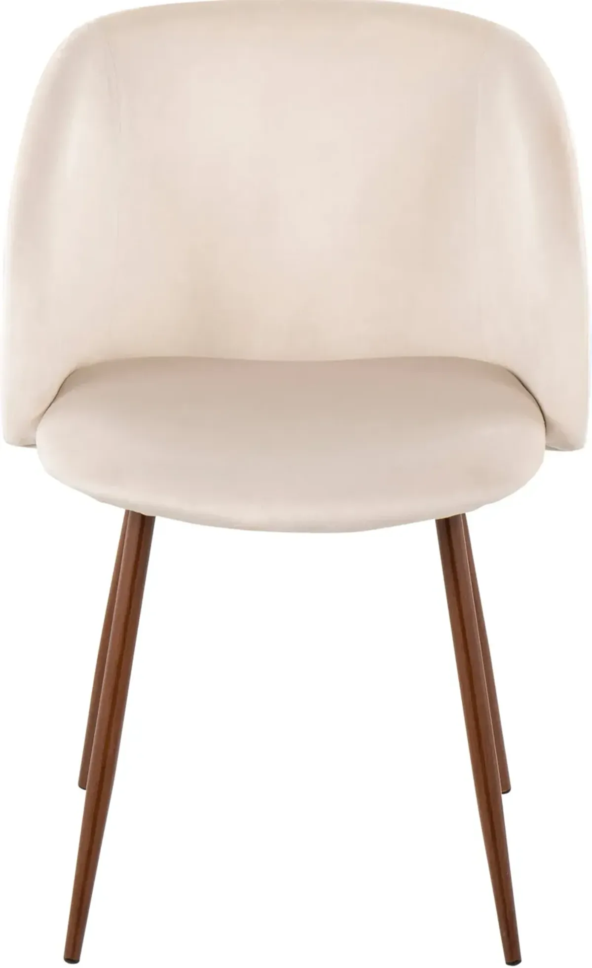 Hermione Set of 2 Dining Chairs - White/Brown