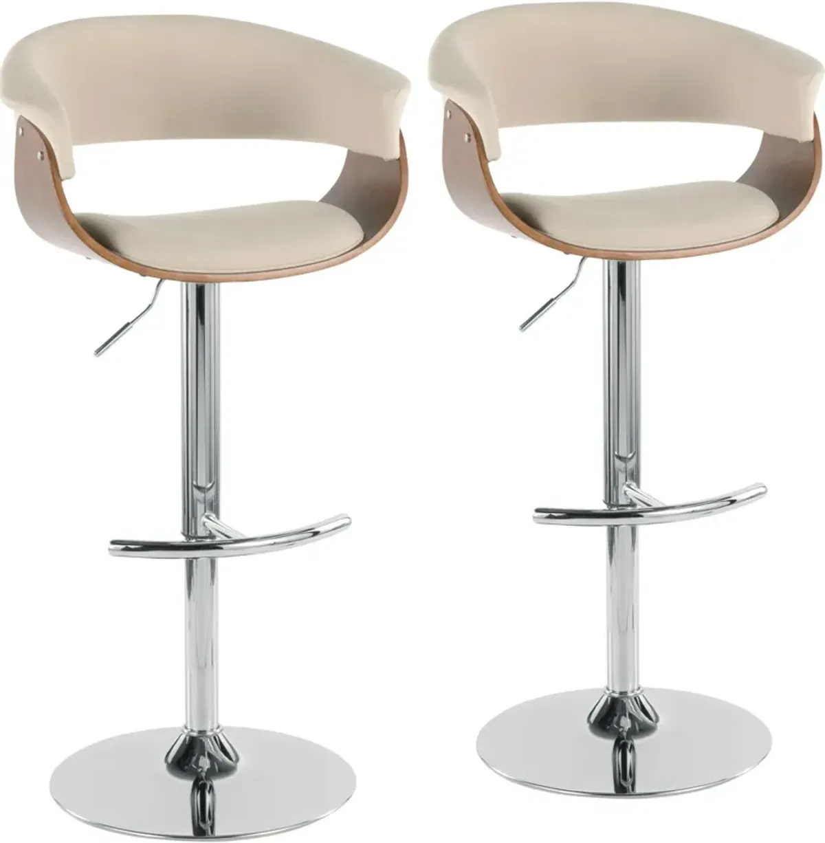 Midge Set of 2 Adjustable Bar Stools