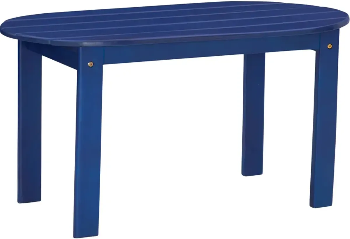 Hampton Beach Outdoor Coffee Table - Blue