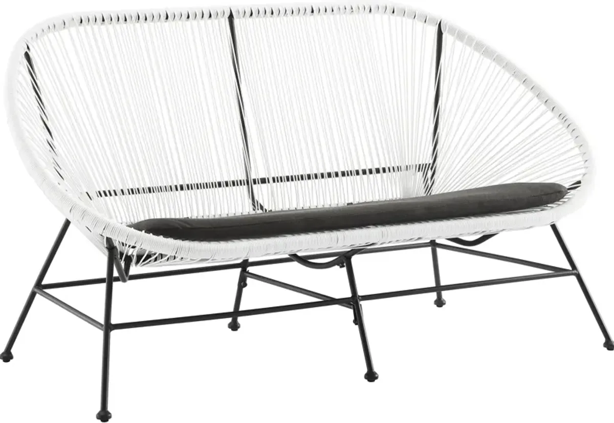 Cosgrove Outdoor Hammock Loveseat - White