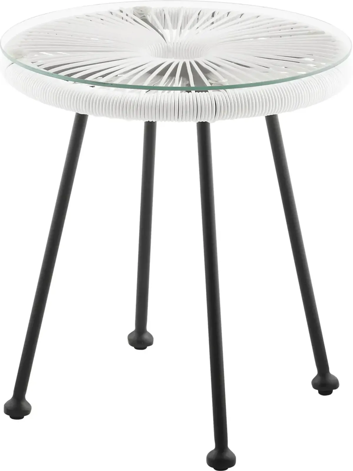 Cosgrove Outdoor End Table - White