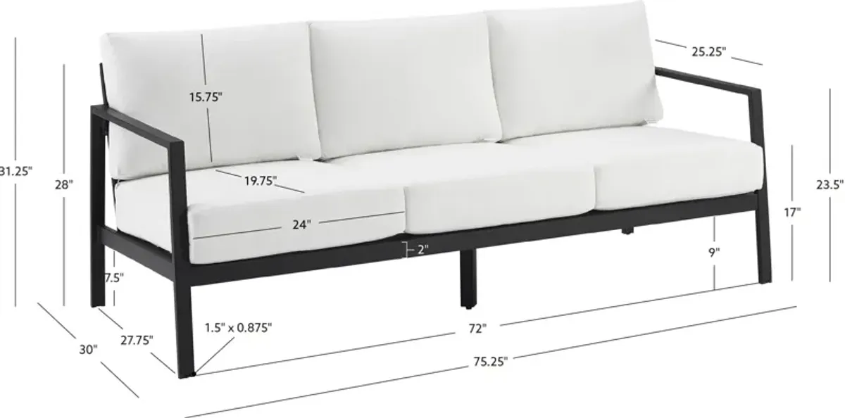 Southhampton Outdoor Sofa - White