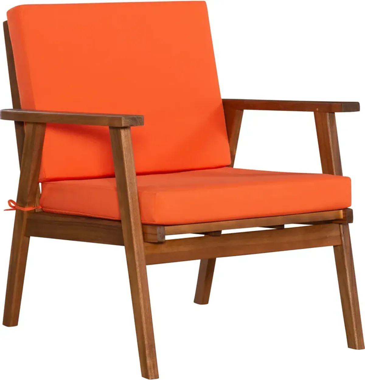 Orcabessa 4-Piece Outdoor Table, Loveseat and 2 Chairs Set - Orange