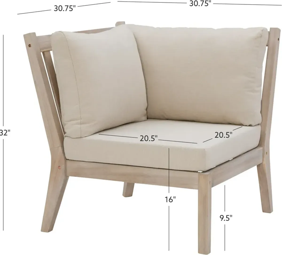 Annotto Bay Outdoor Corner Chair