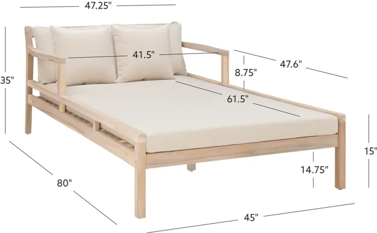 Annotto Bay Outdoor Double Chaise Lounger