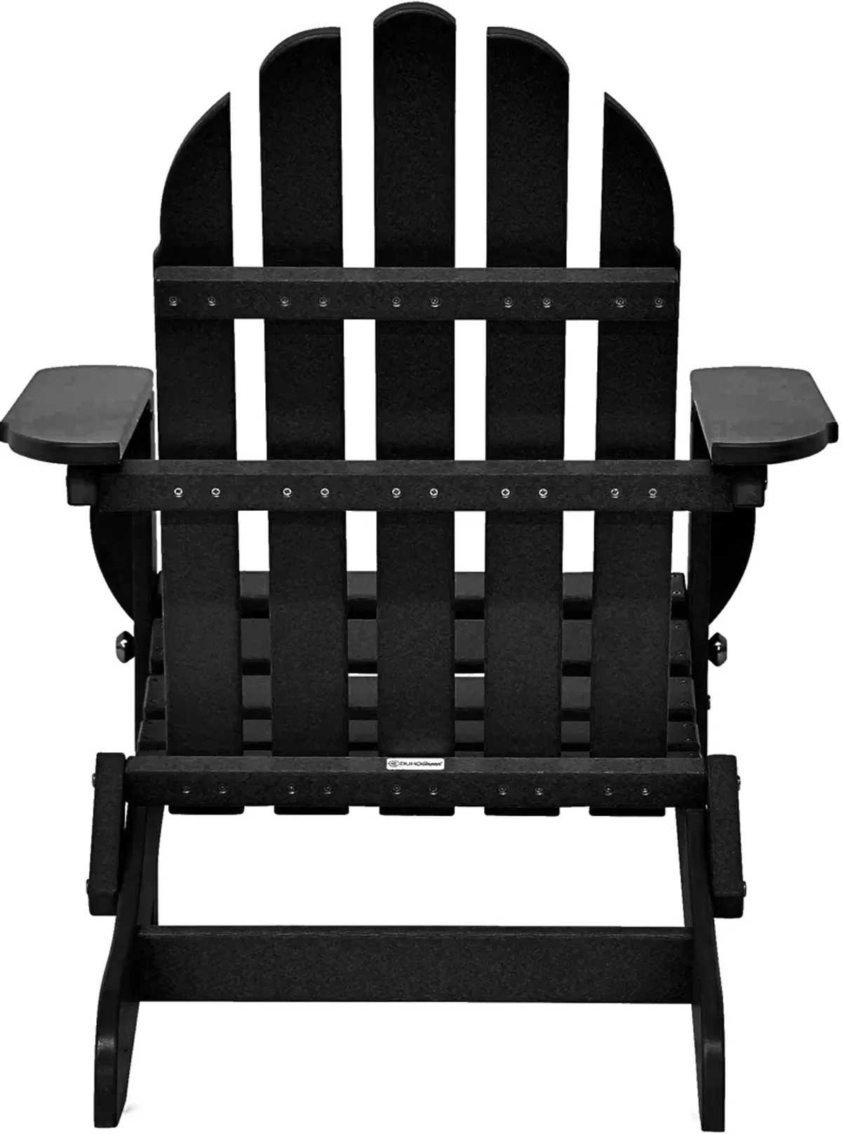 Raleigh Set of 2 Outdoor Folding Adirondack Chairs - Black