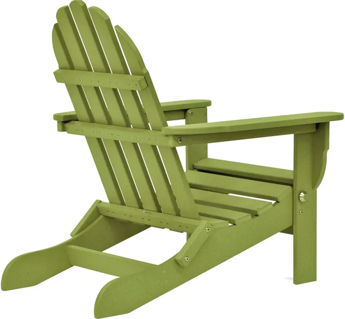 Raleigh Set of 2 Outdoor Folding Adirondack Chairs - Lime Green