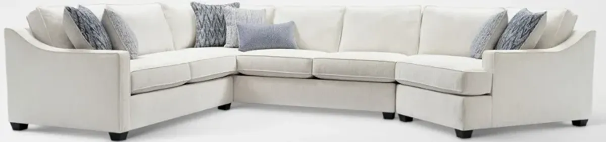 Callie 3-Piece Sectional with Right-Facing Cuddler - Ivory