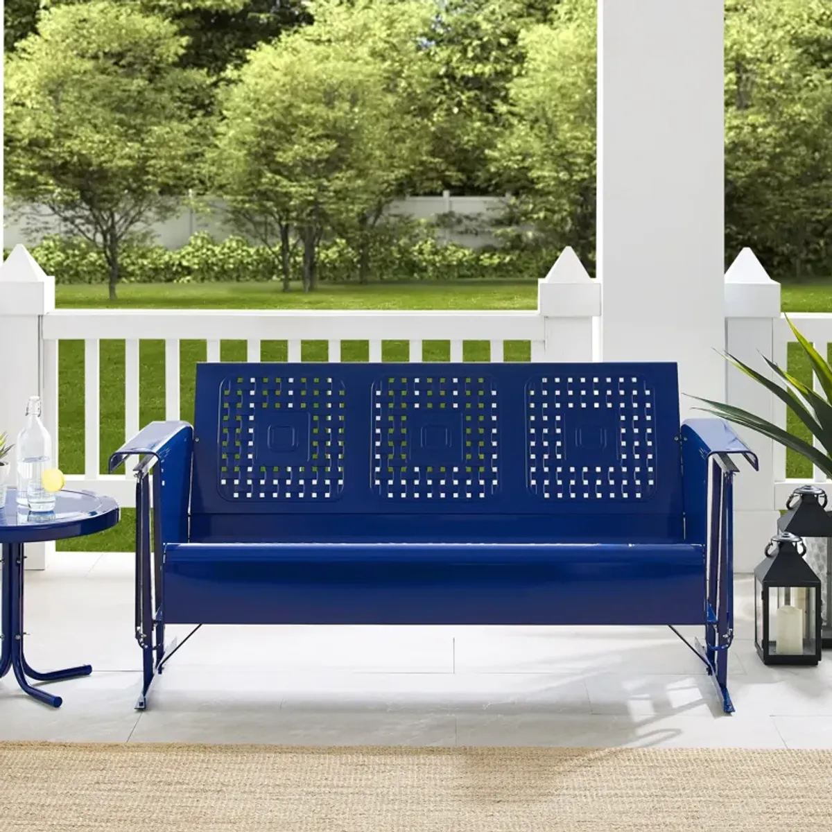 Foster Outdoor Sofa Glider - Navy