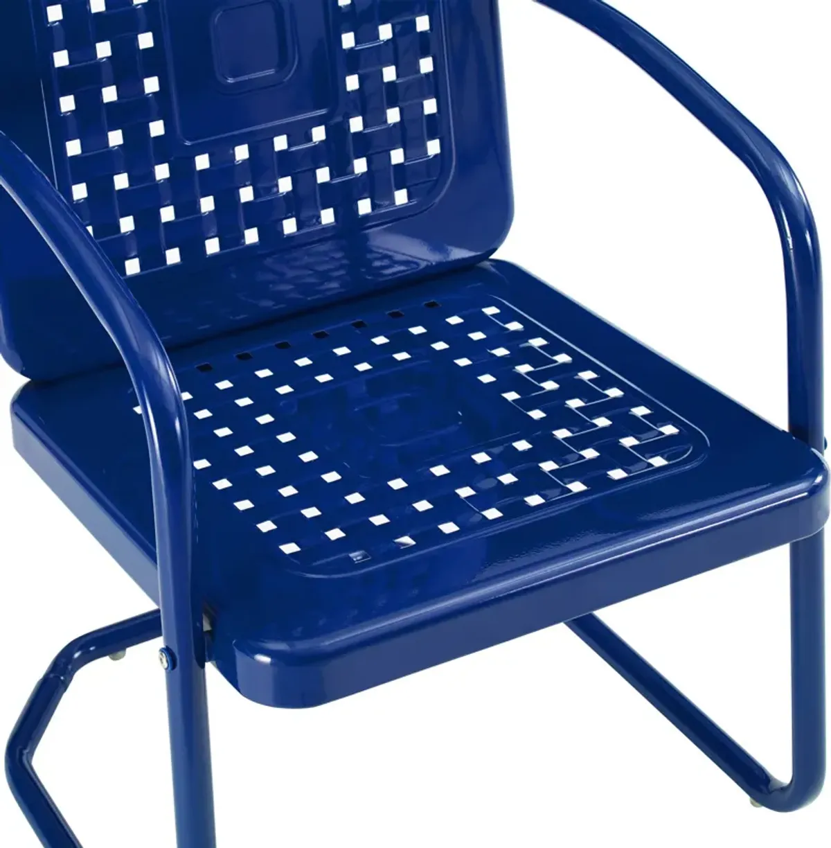 Foster Set of 2 Outdoor Chairs and Side Table - Navy