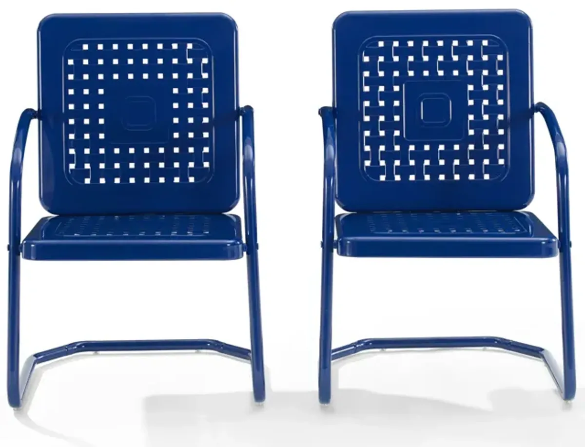 Foster Set of 2 Outdoor Chairs - Navy