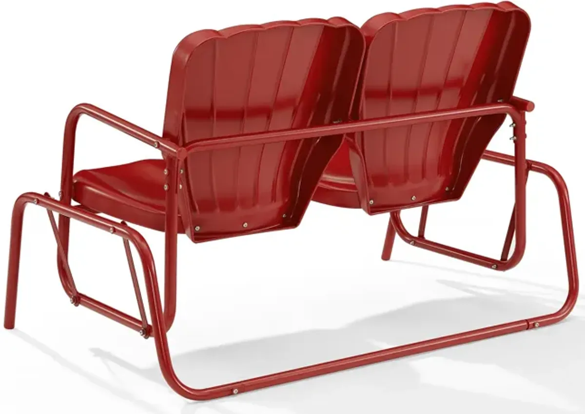 Petal Outdoor Loveseat Glider - Red