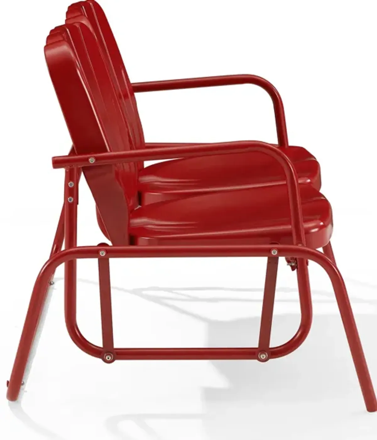 Petal Outdoor Loveseat Glider - Red