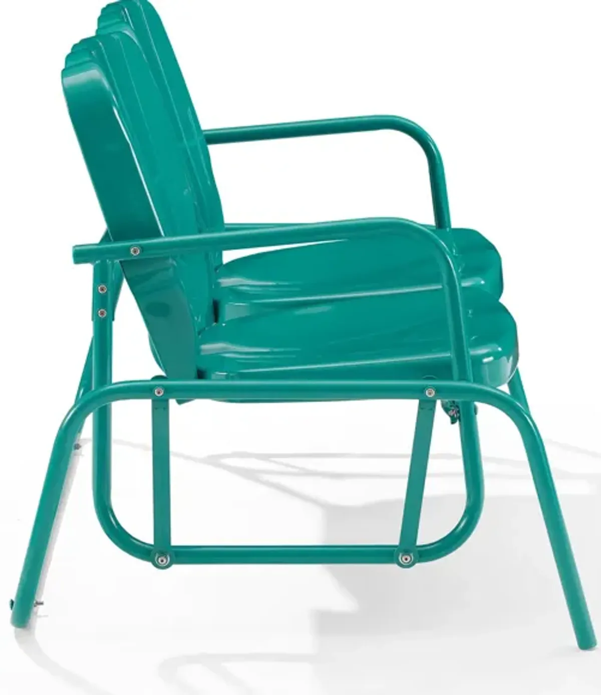 Petal Outdoor Loveseat Glider - Turquoise