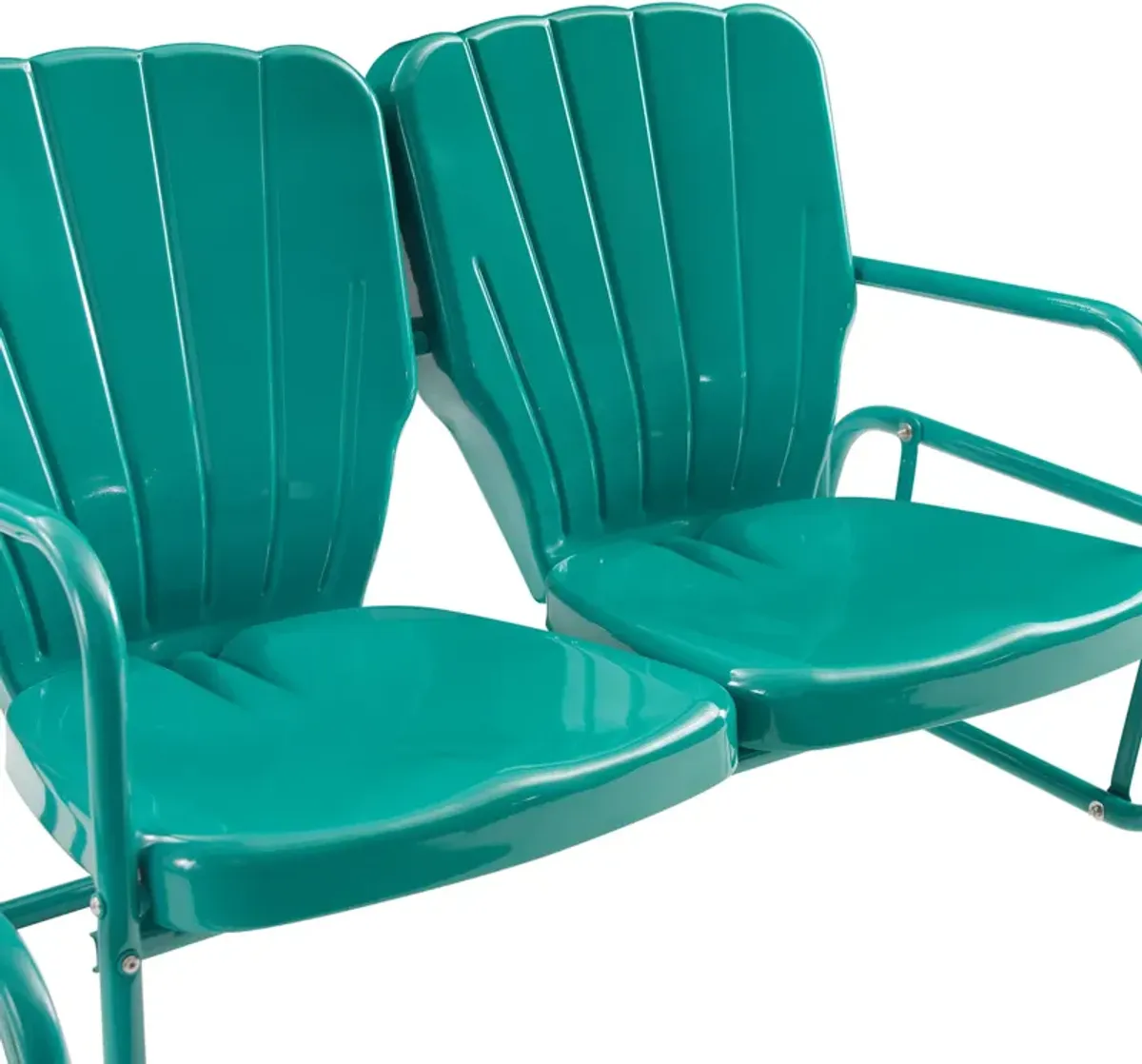 Petal Outdoor Loveseat Glider - Turquoise