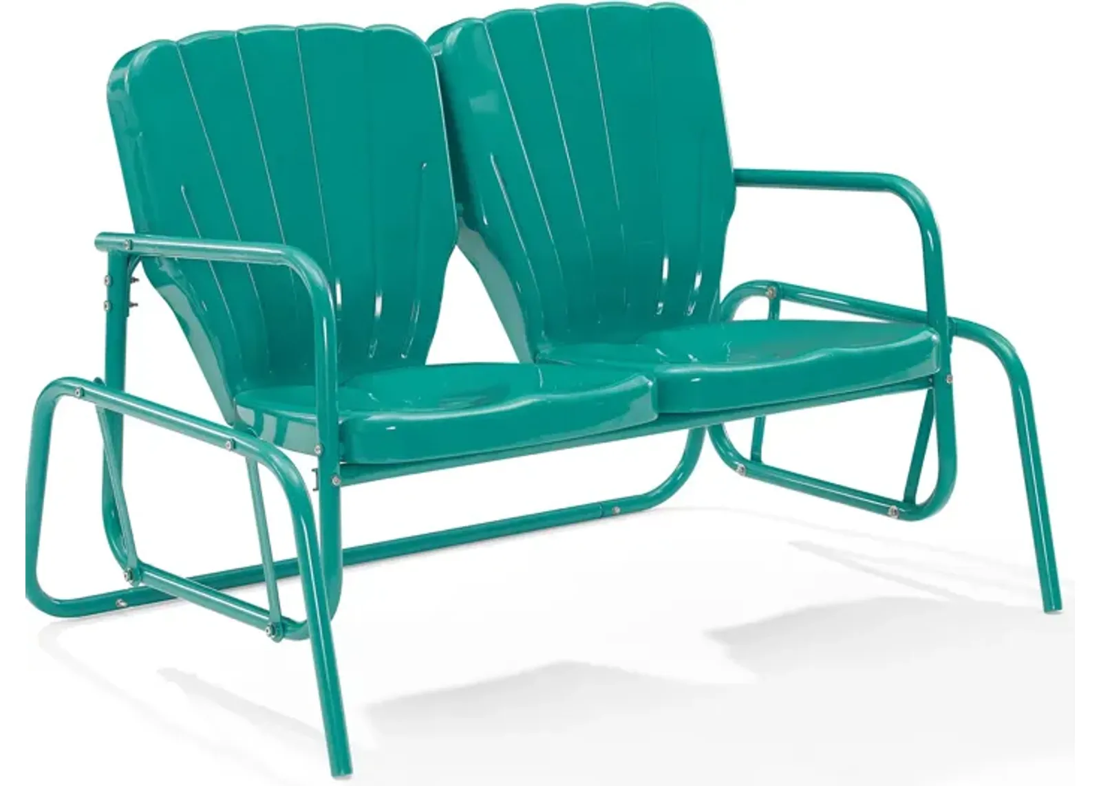 Petal Outdoor Loveseat Glider - Turquoise