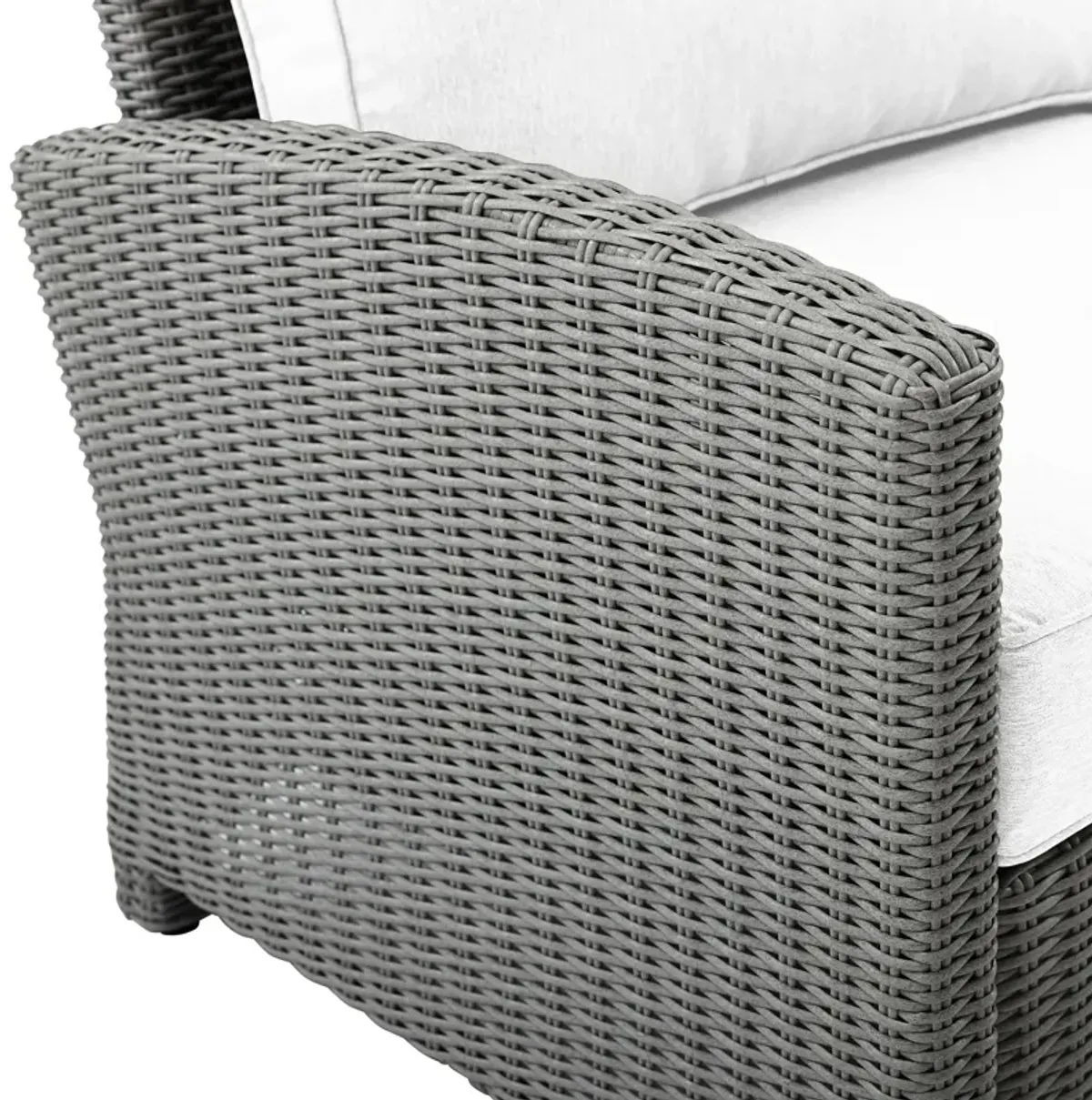 Destin Outdoor Sofa - White/Gray