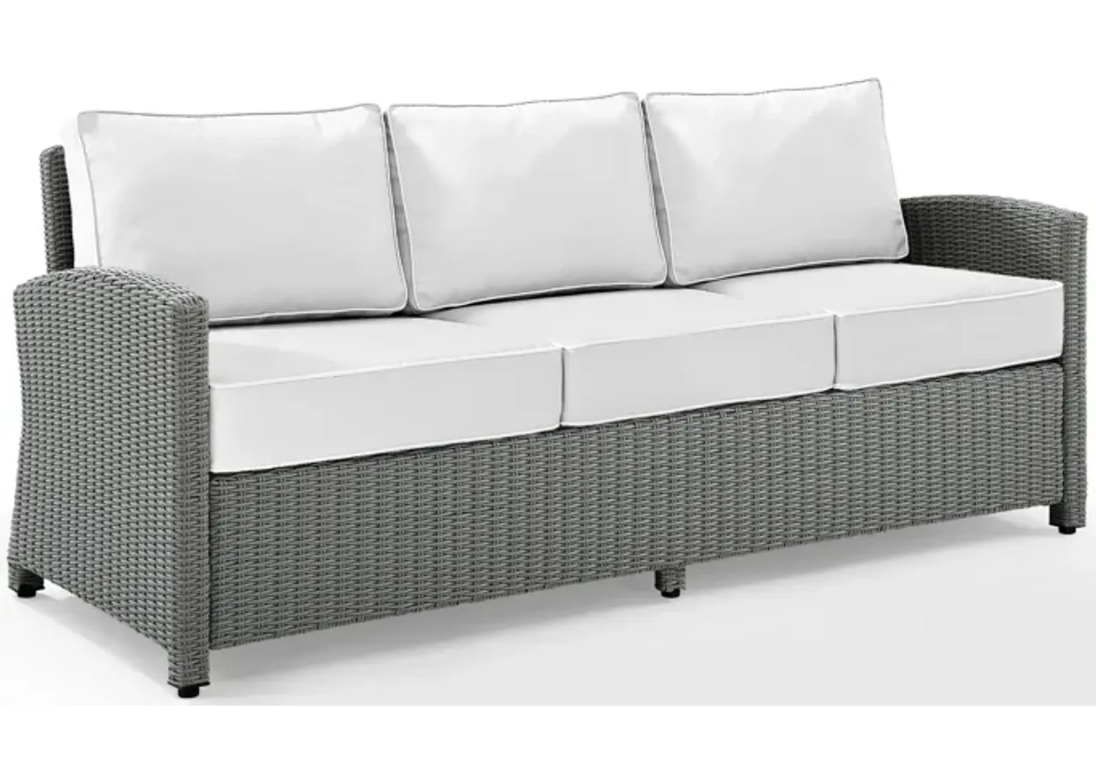 Destin Outdoor Sofa - White/Gray