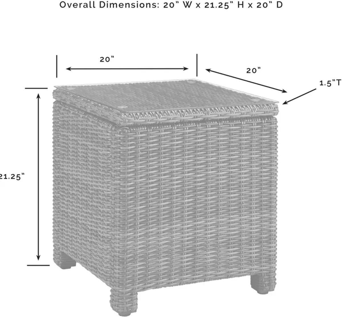 Destin 2 Outdoor Chairs and End Table Set - Gray/Brown