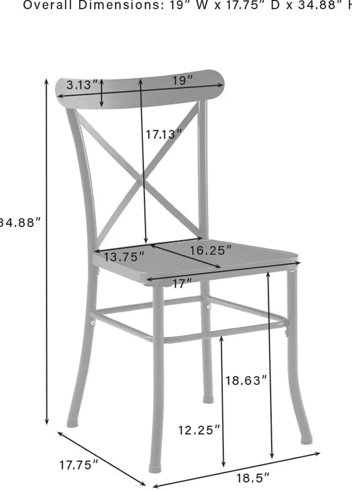 Manteo 7-Piece Outdoor Dining Set with 6 Chairs and Dining Table