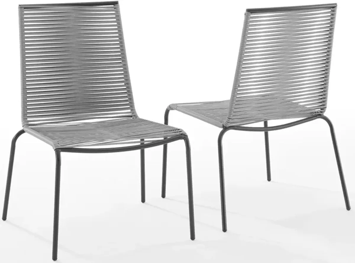 Estero Set of 2 Outdoor Stackable Chairs