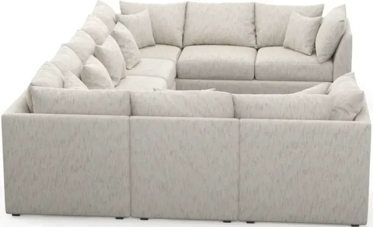 Nest Foam Comfort 9-Piece Large Pit Sectional - P.T. Cream