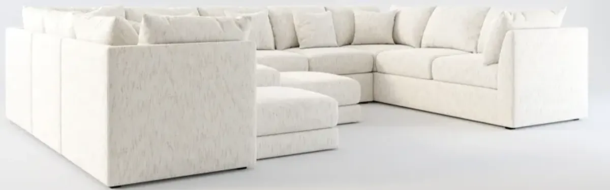 Nest Foam Comfort 9-Piece Large Pit Sectional - P.T. Cream