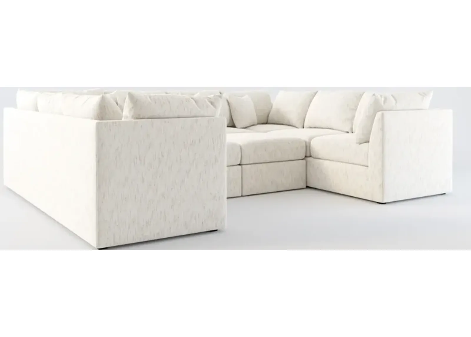 Nest Foam Comfort 5-Piece Pit Sectional - P.T. Cream