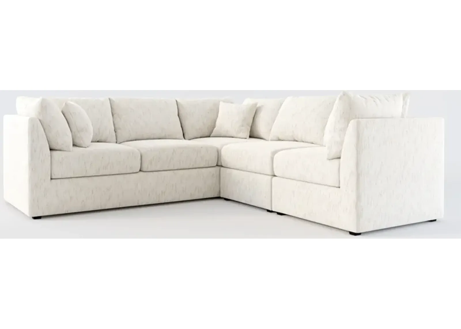 Nest Foam Comfort 3-Piece Small Sectional - P.T. Cream