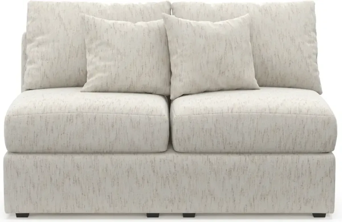 Nest Hybrid Comfort Armless Loveseat - P.T. Cream