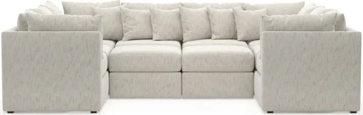 Nest Hybrid Comfort 5-Piece Pit Sectional - P.T. Cream