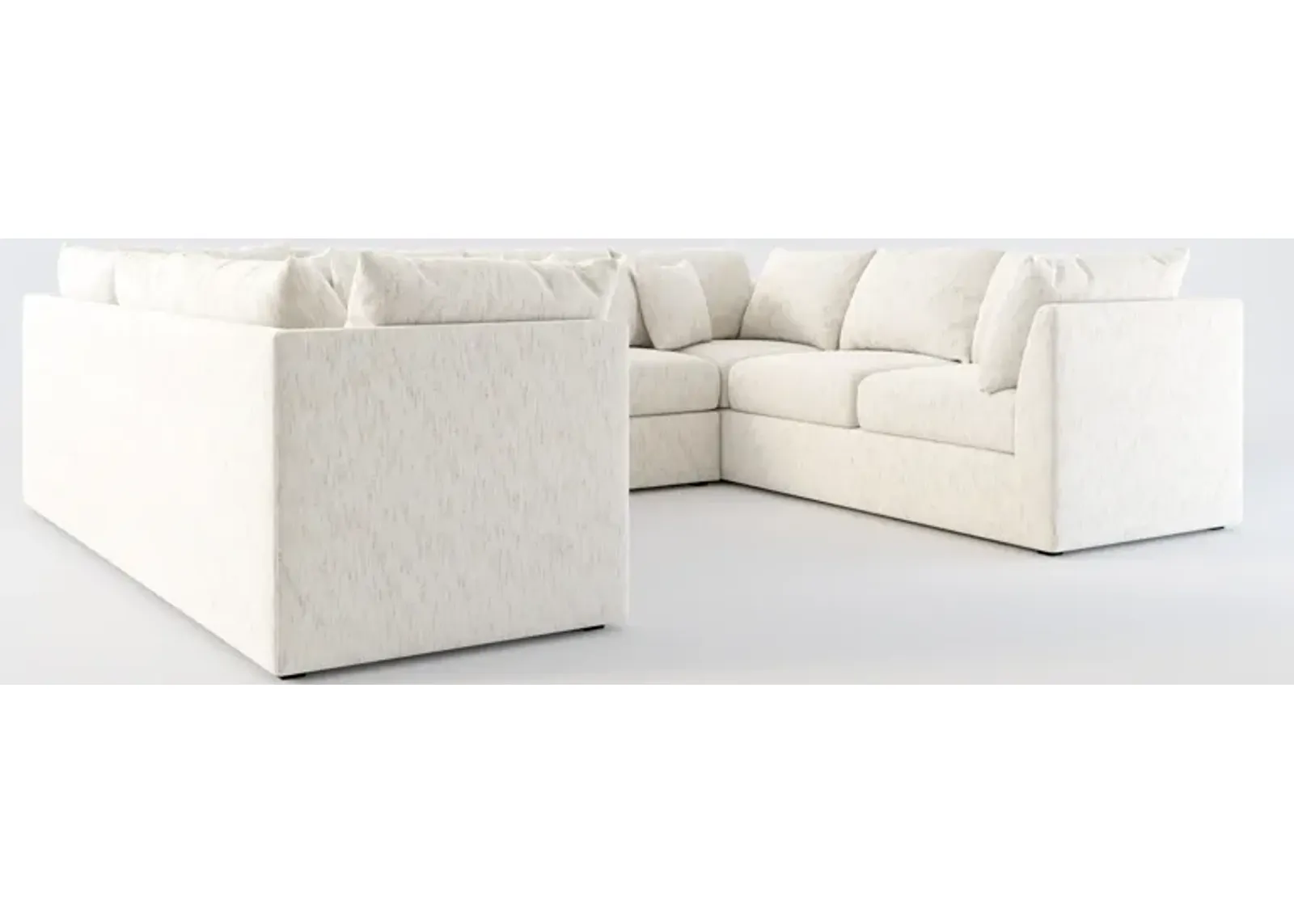 Nest Hybrid Comfort 3-Piece Pit Sectional - P.T. Cream