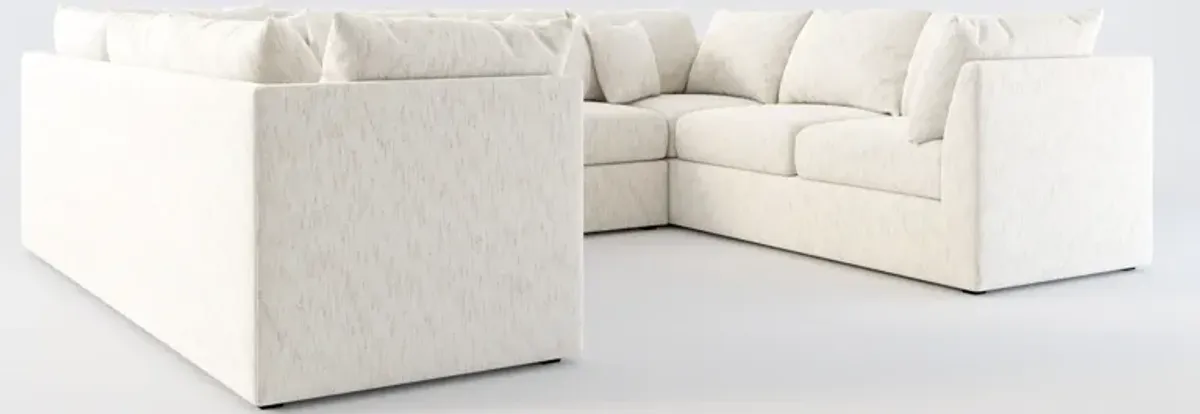 Nest Hybrid Comfort 3-Piece Pit Sectional - P.T. Cream