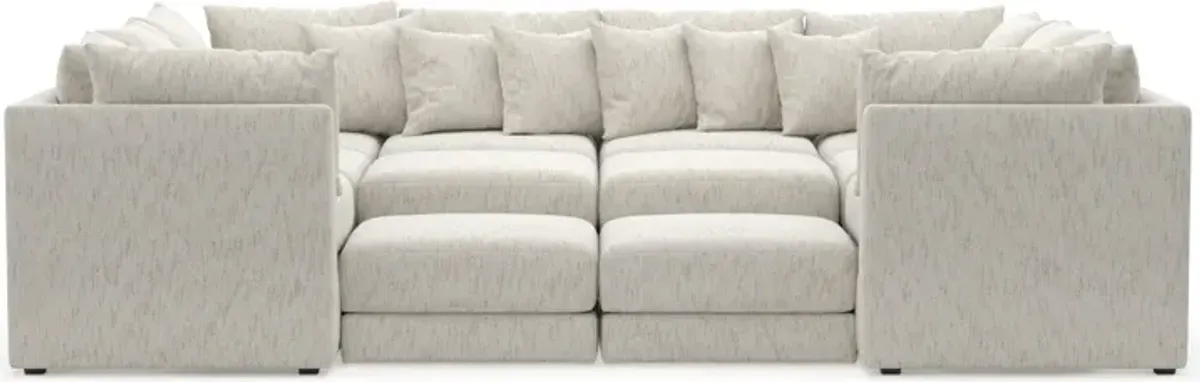 Nest Foam Comfort 9-Piece Pit Sectional - P.T. Cream