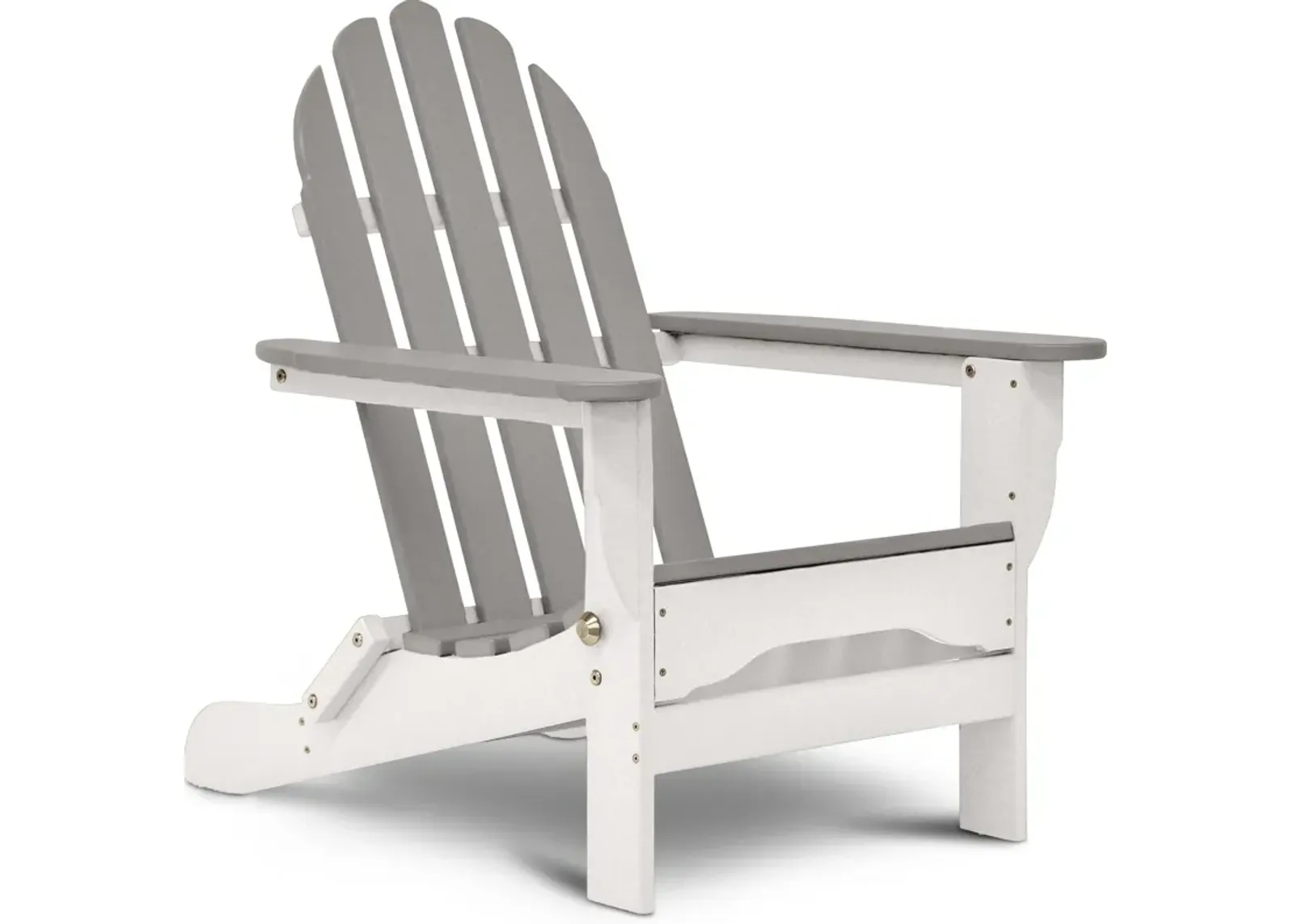 Raleigh Outdoor Folding Adirondack Chair - White/Gray