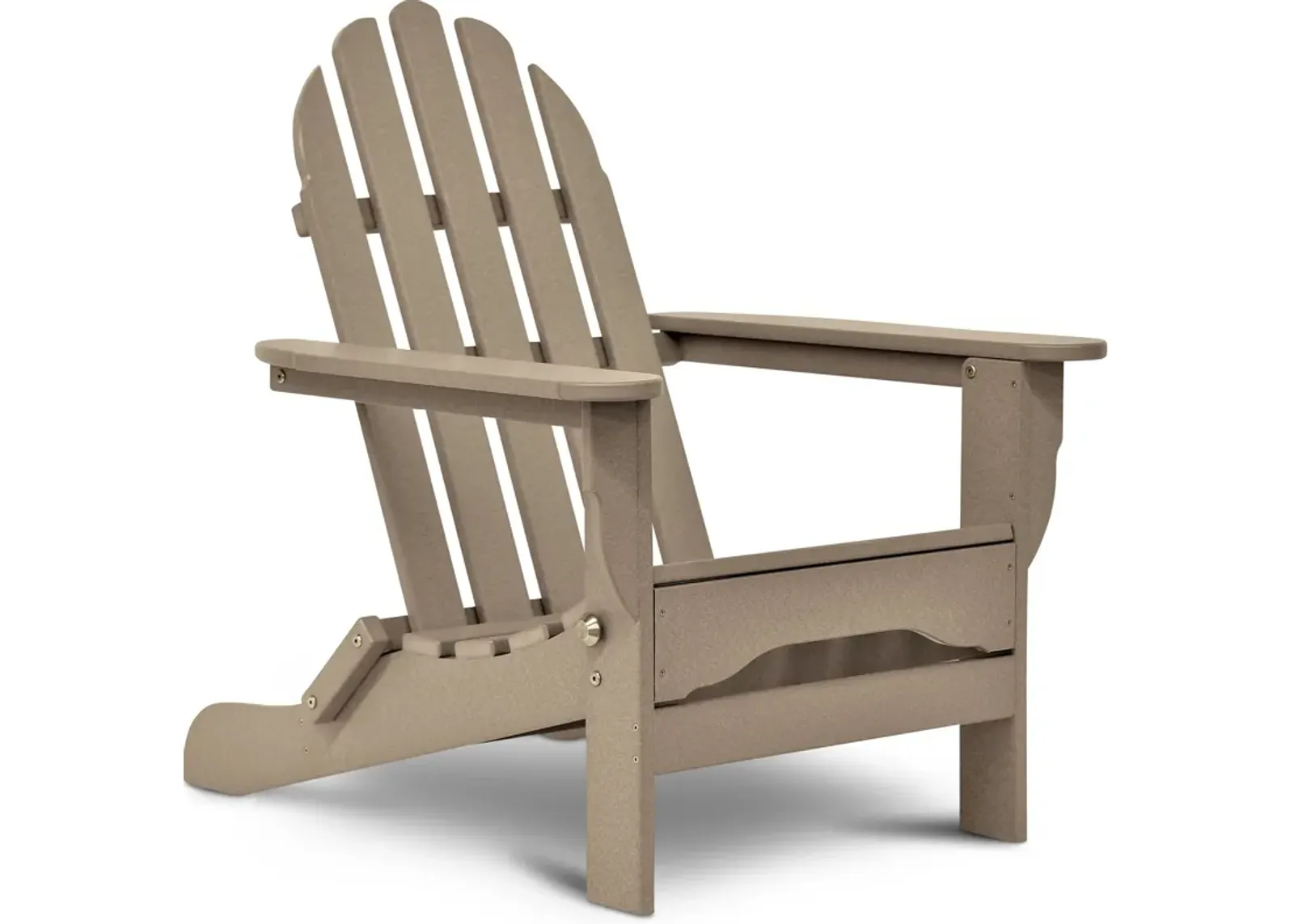 Raleigh Outdoor Folding Adirondack Chair - Weathered Wood