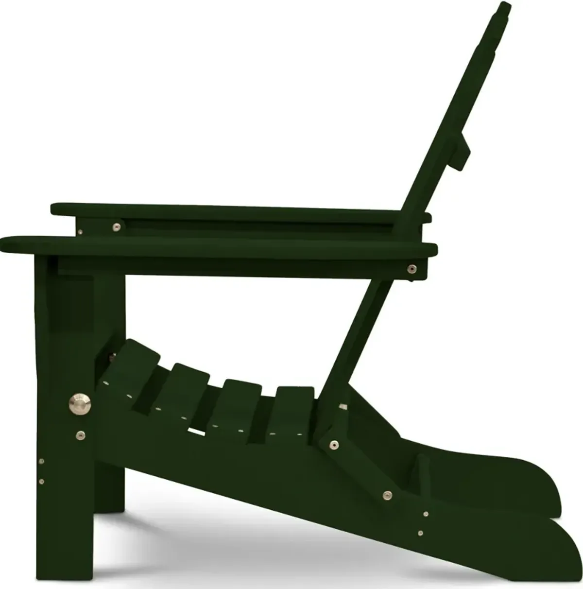 Raleigh Outdoor Folding Adirondack Chair - Forest Green