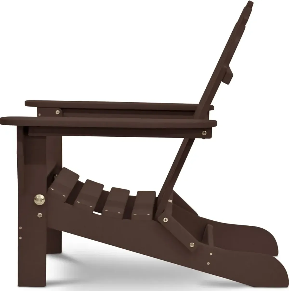 Raleigh Outdoor Folding Adirondack Chair - Chocolate