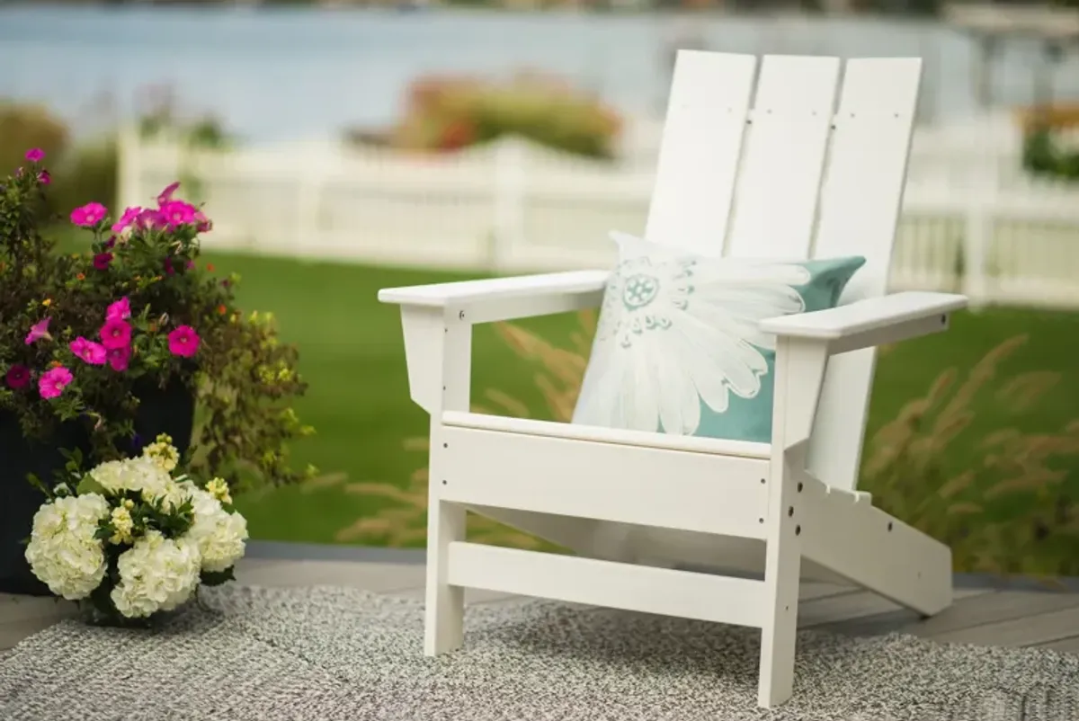 Solstice Outdoor Adirondack Chair - White